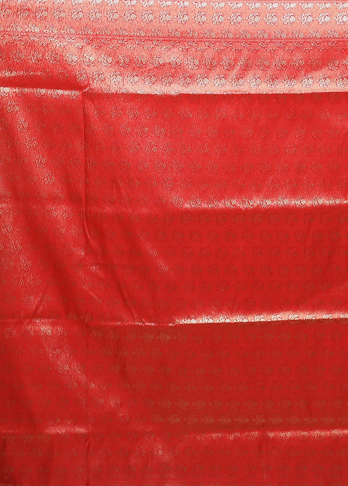 Green Banarasi Silk Saree With Blouse Piece