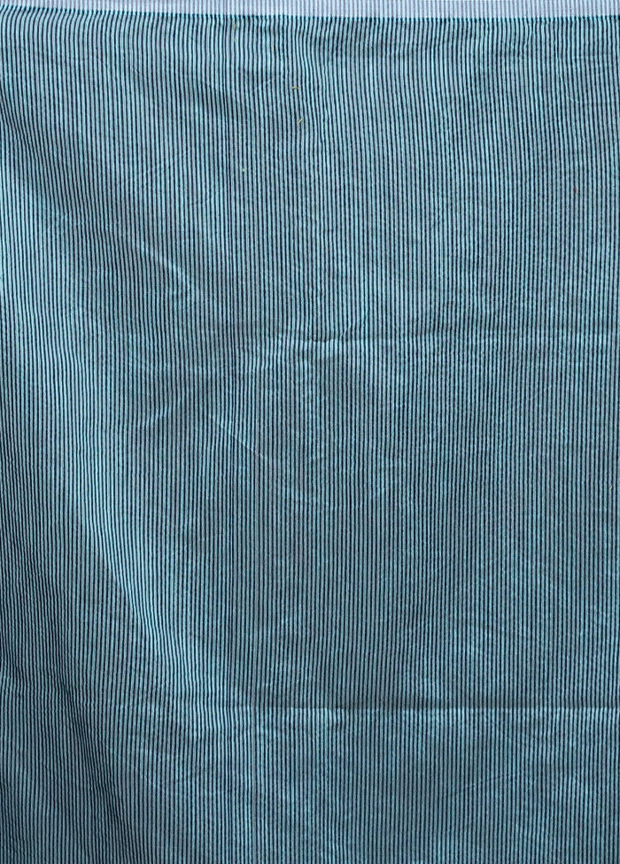 Blue Matka Silk Saree With Blouse Piece