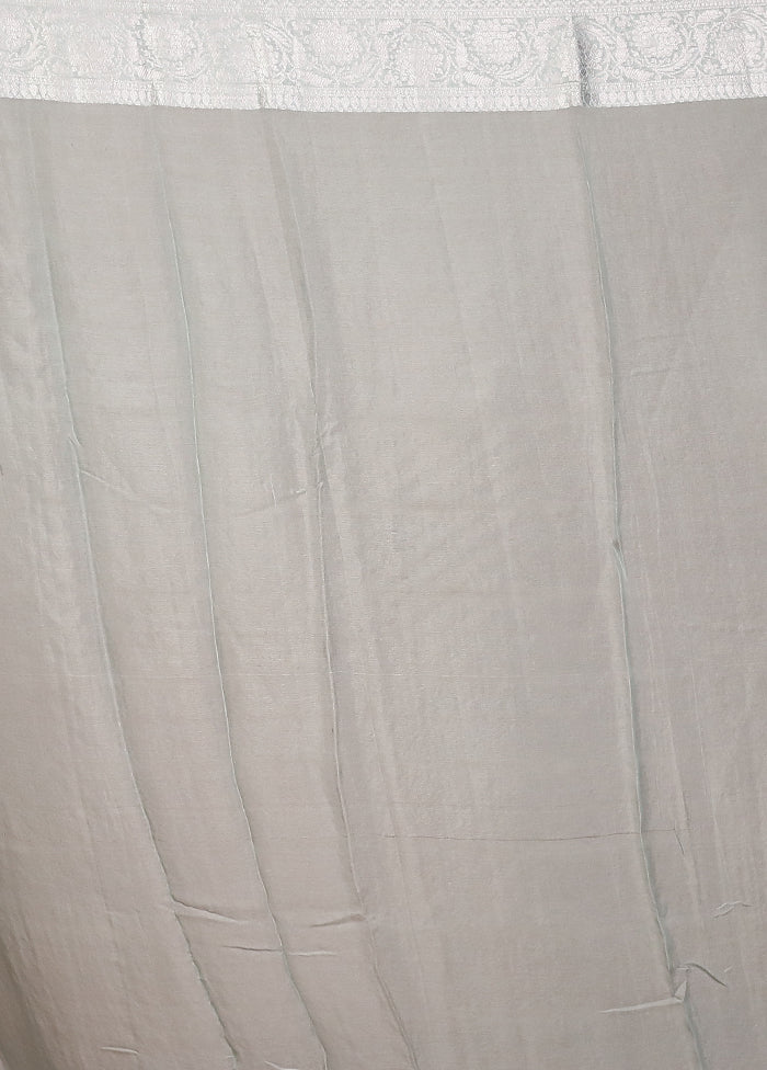 Green Kora Silk Saree With Blouse Piece