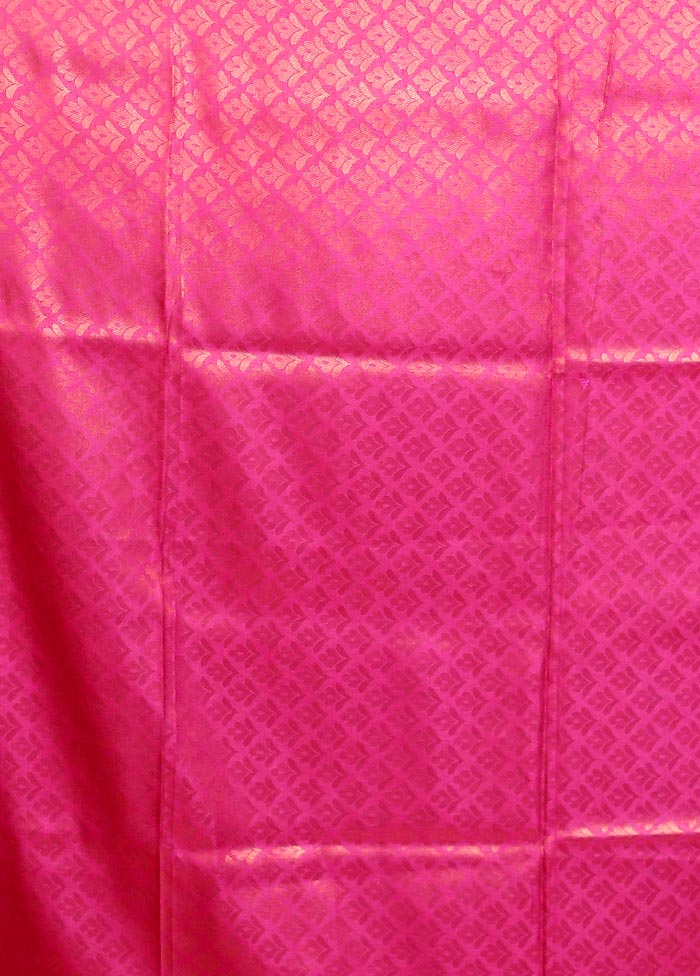Blue Dupion Silk Saree With Blouse Piece