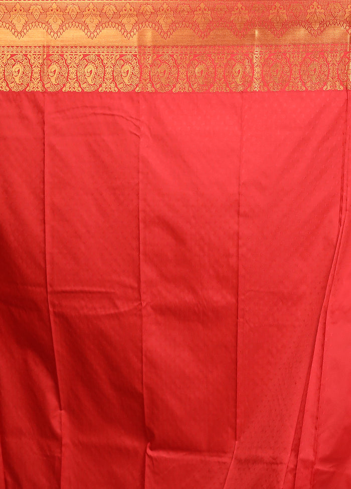 Blue Kanjivaram Silk Saree With Blouse Piece
