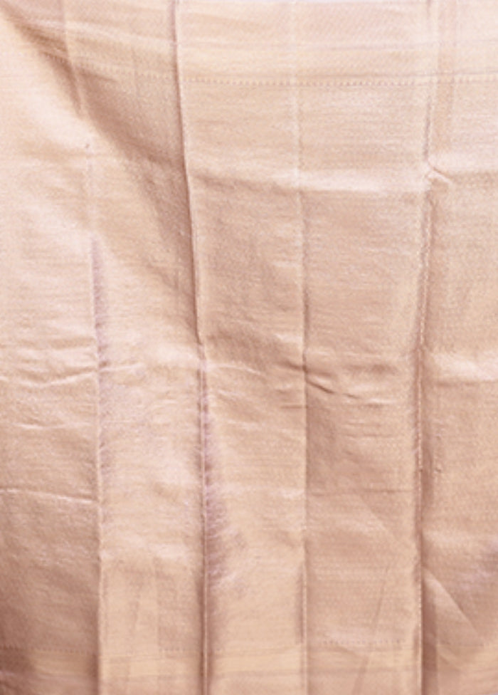 Purple Tissue Silk Saree With Blouse Piece