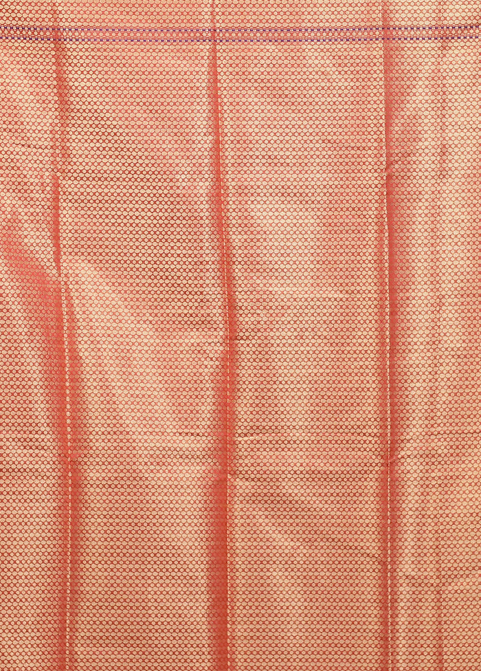 Pink Cotton Saree With Blouse Piece