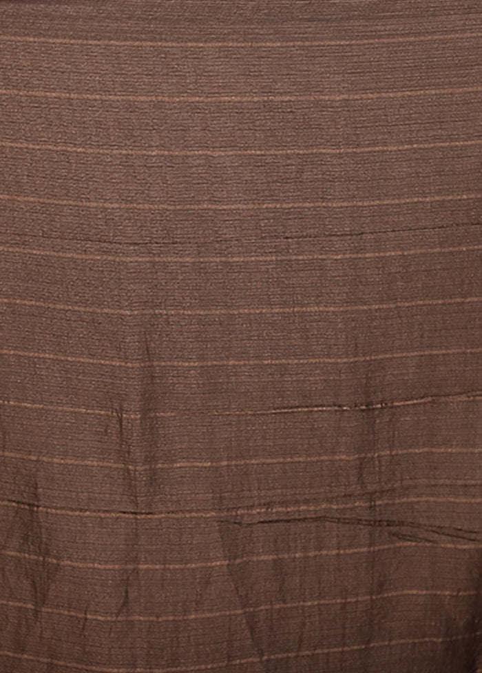 Black Matka Silk Saree With Blouse Piece