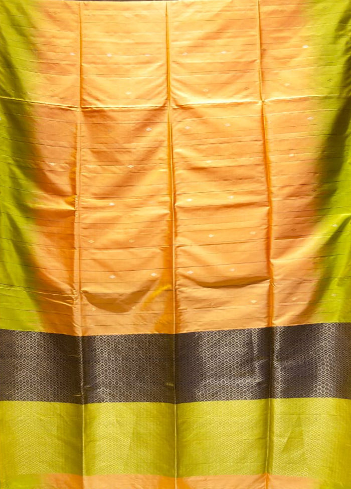 Pink Handloom Kanchipuram Pure Silk Saree With Blouse Piece