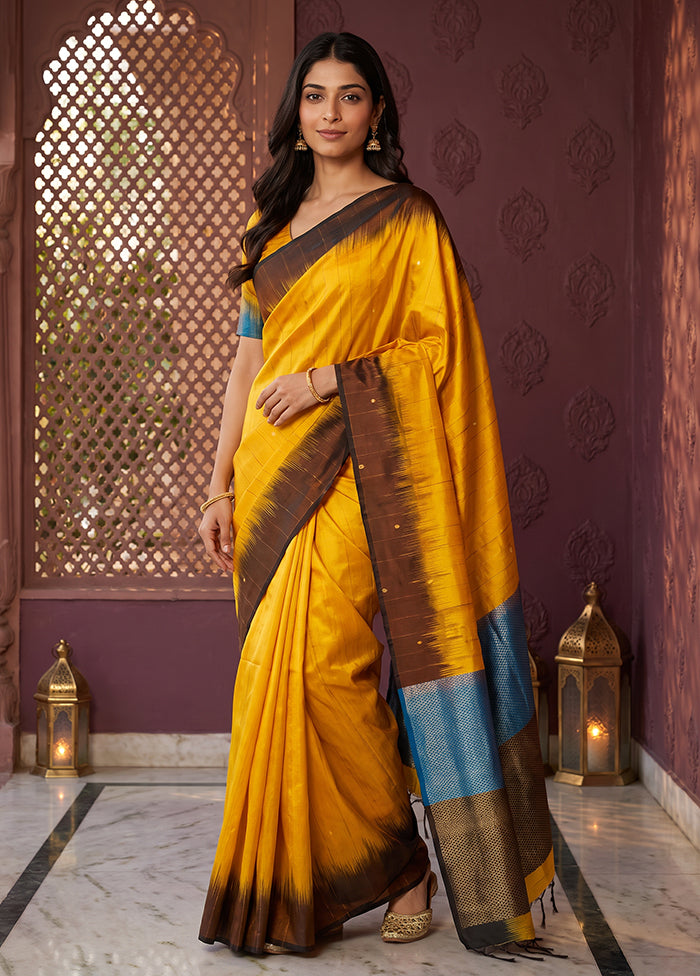 Pink Handloom Kanchipuram Pure Silk Saree With Blouse Piece