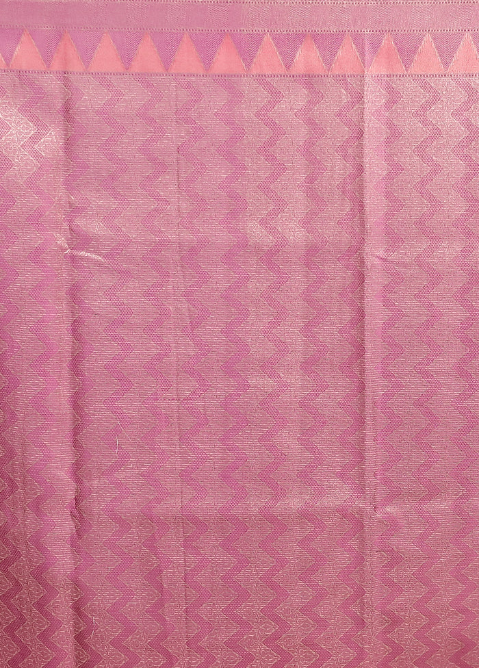 Cream Kora Silk Saree With Blouse Piece