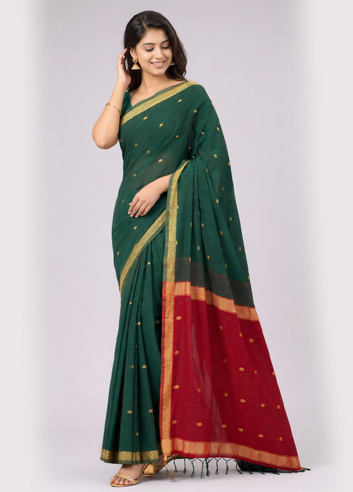 Black Dupion Silk Saree With Blouse Piece