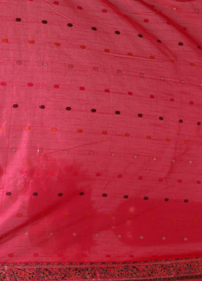 Cream Dupion Silk Saree With Blouse Piece