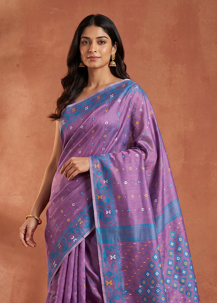 Pink Jamdani Cotton Saree Without Blouse Piece