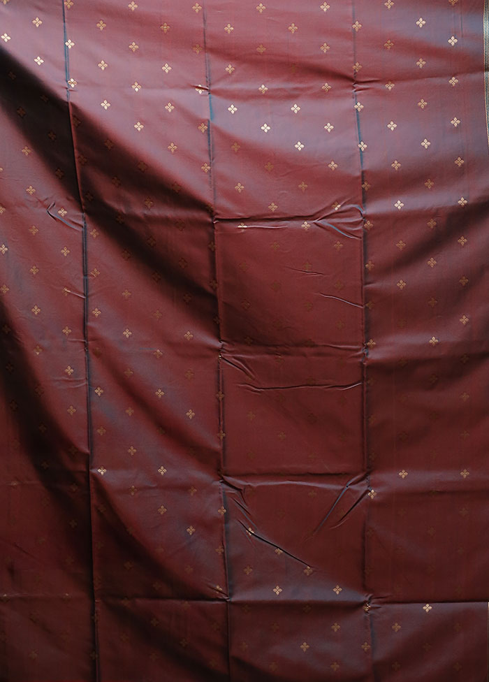 Purple Bomkai Silk Saree Without Blouse Piece