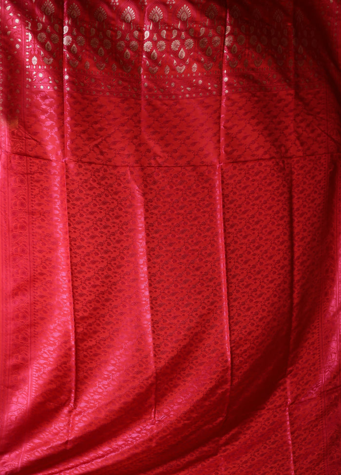 Blue Tanchoi Silk Saree With Blouse Piece