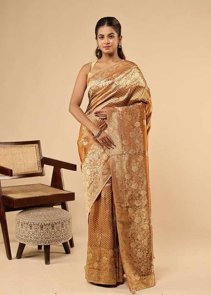 Maroon Handloom Pure Georgette Saree With Blouse Piece