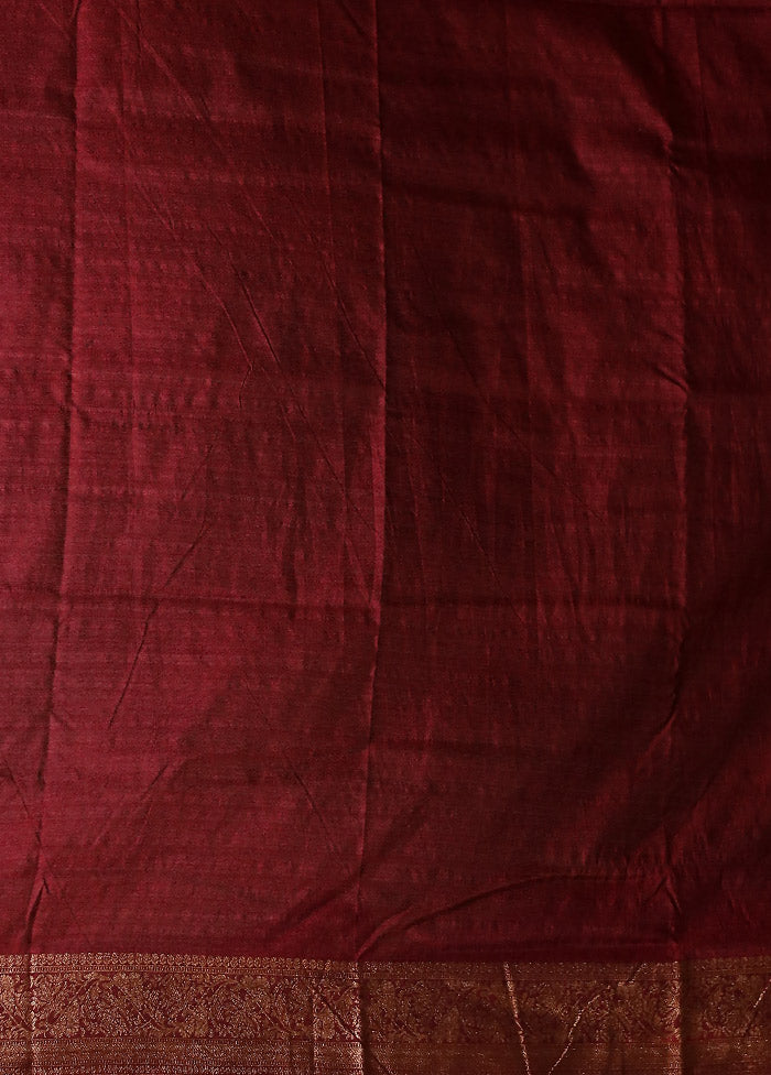 Pink Dupion Silk Saree With Blouse Piece