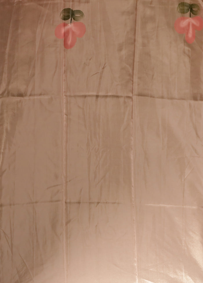 Pink Organza Saree With Blouse Piece