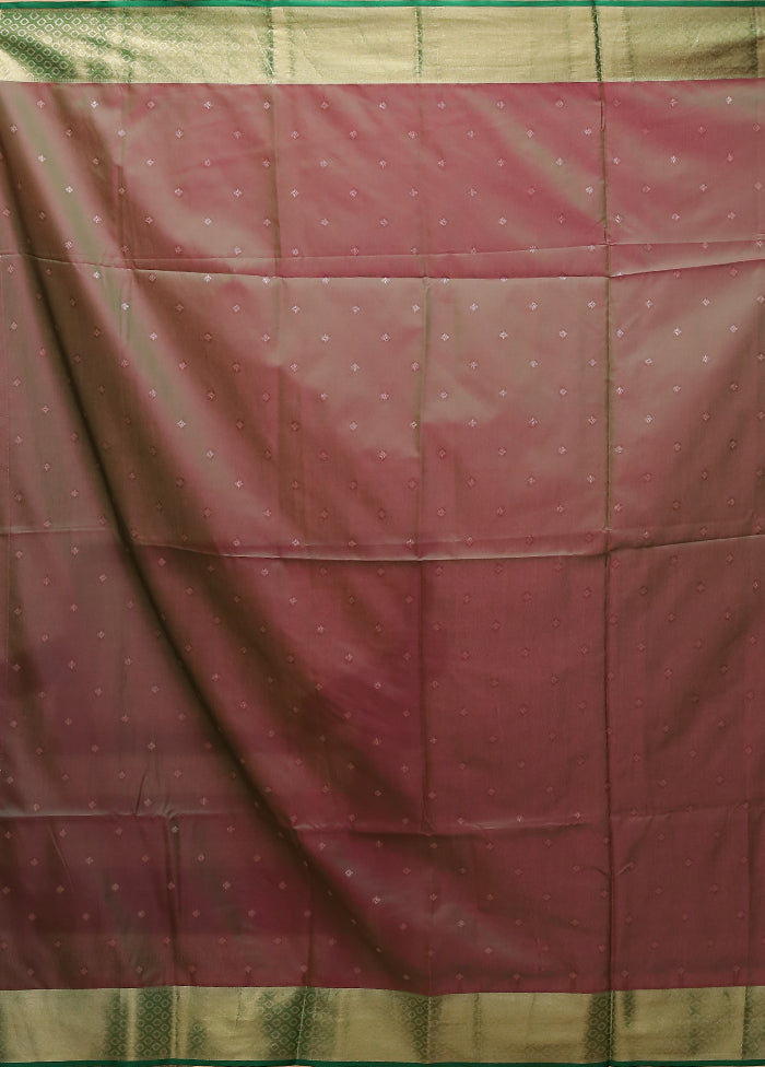 Pink Dupion Silk Saree With Blouse Piece