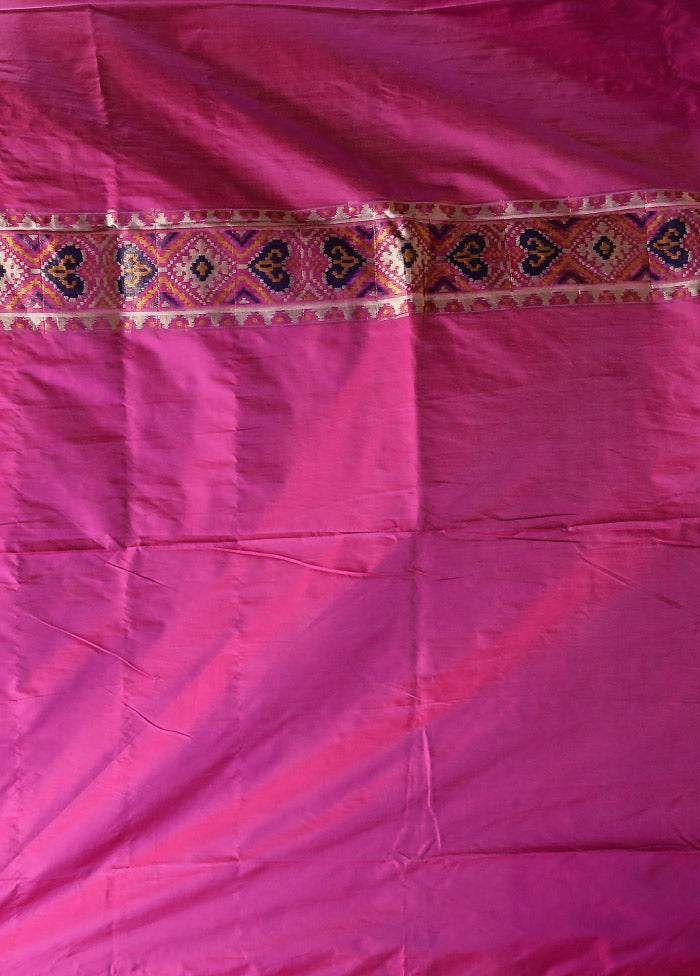 Purple Dupion Silk Saree With Blouse Piece