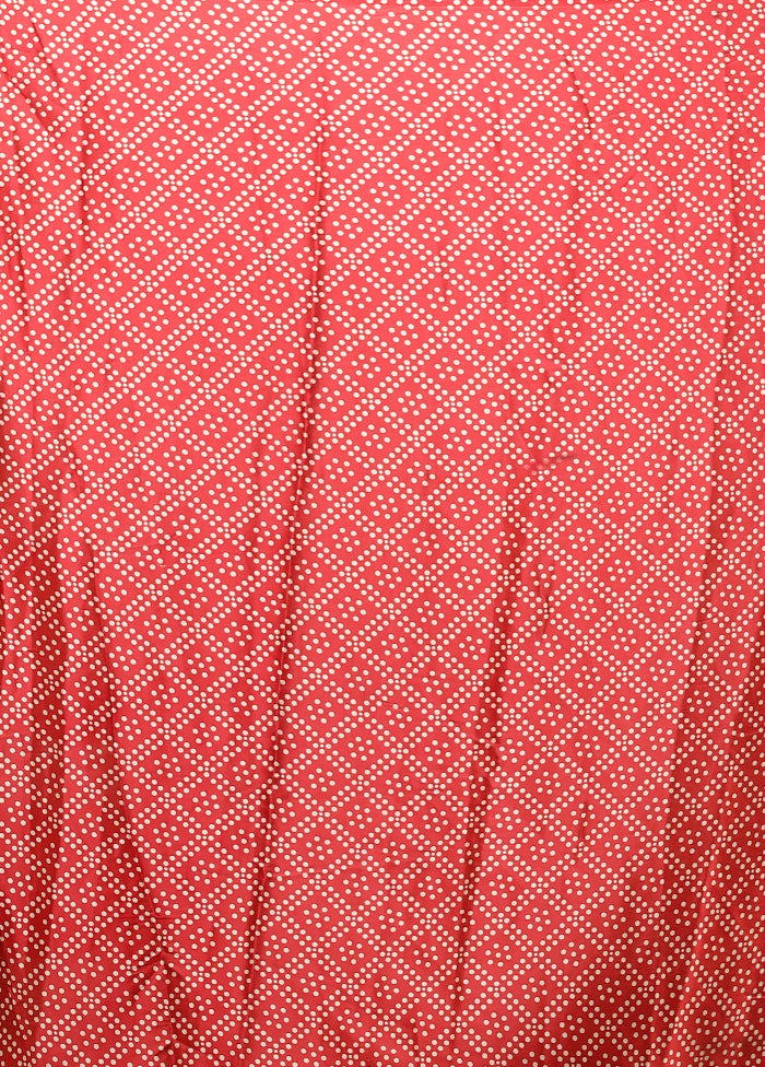 Pink Printed Silk Saree Without Blouse Piece
