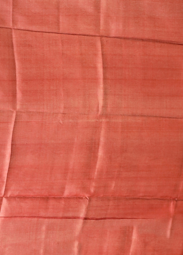 Multicolor Handloom Tussar Pure Silk Saree With Blouse Piece