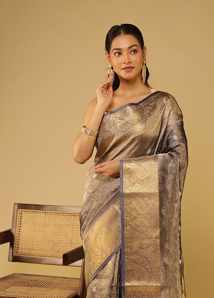 Multicolor Tissue Silk Saree With Blouse Piece