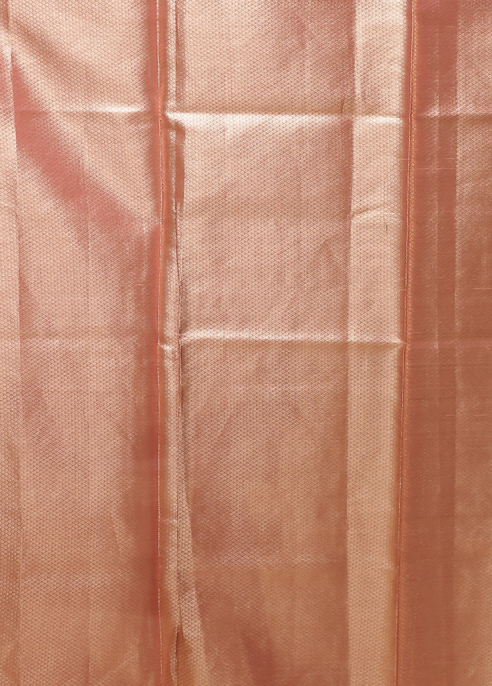 Cream Tissue Silk Saree With Blouse Piece