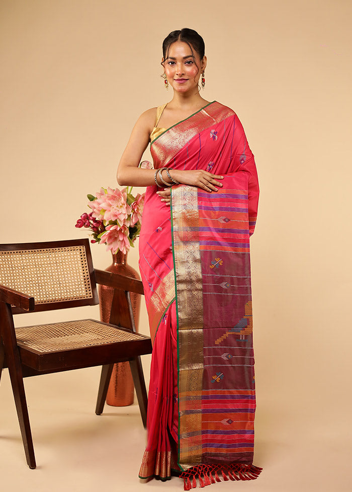 Multicolor Kalakethra Silk Saree With Blouse Piece