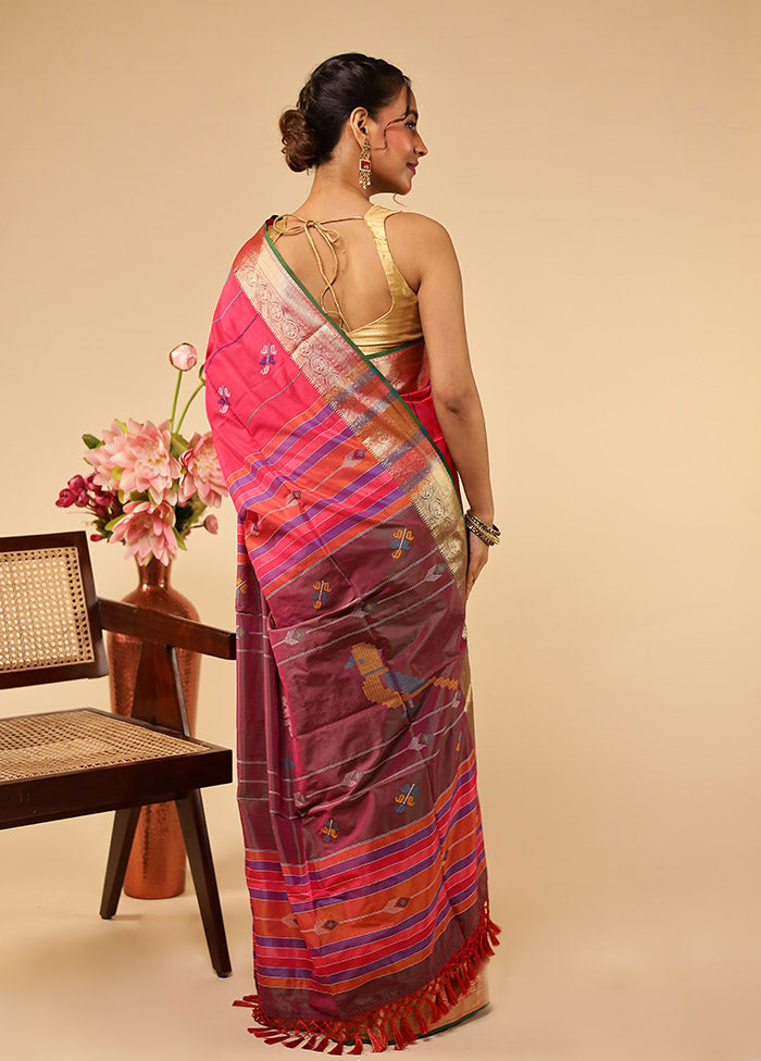 Multicolor Kalakethra Silk Saree With Blouse Piece