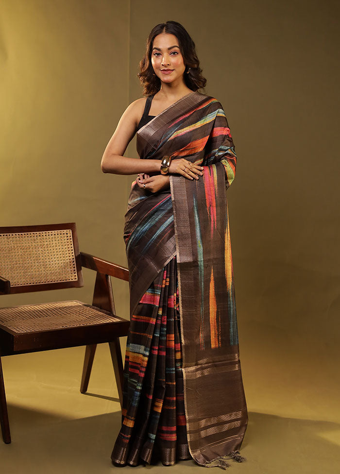 Multicolor Cotton Saree With Blouse Piece