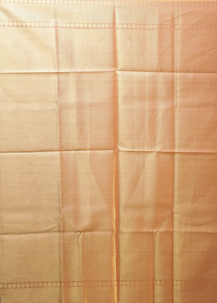 Pink Tissue Silk Saree With Blouse Piece