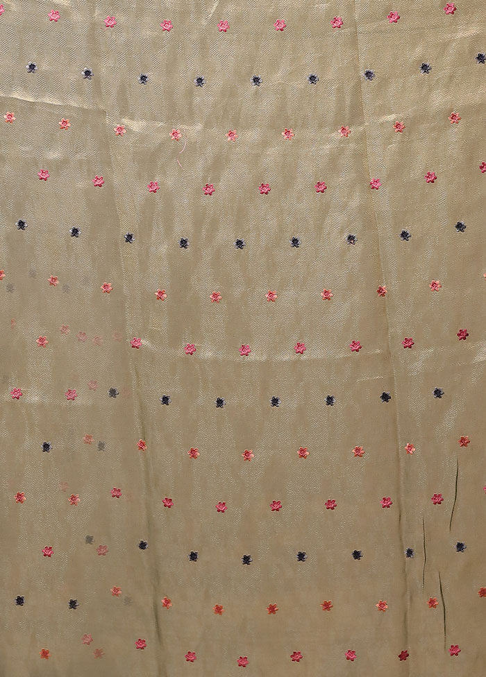 Multicolor Tissue Silk Saree With Blouse Piece