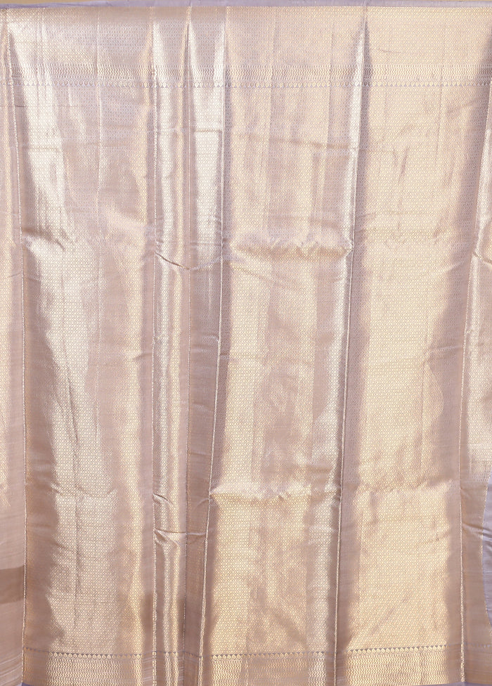 Blue Dupion Silk Saree With Blouse Piece