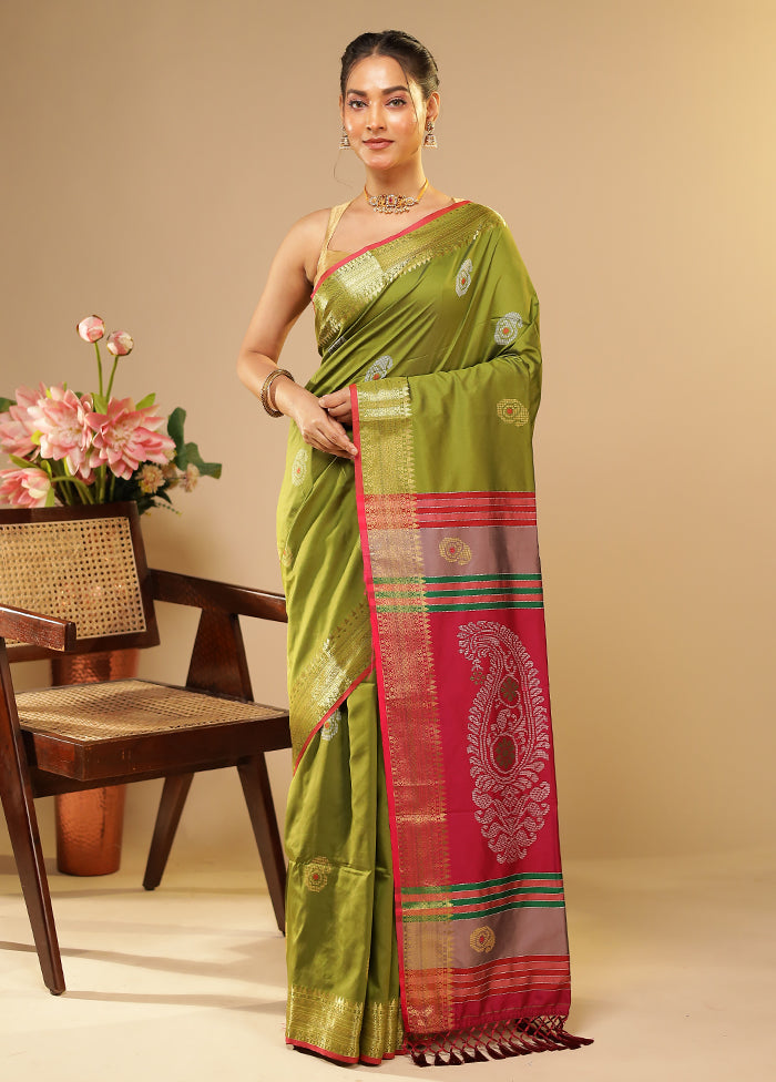 Multicolor Kalakethra Saree With Blouse Piece