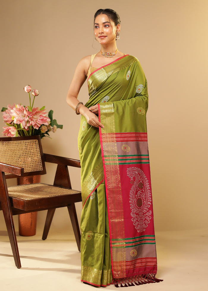 Multicolor Kalakethra Saree With Blouse Piece