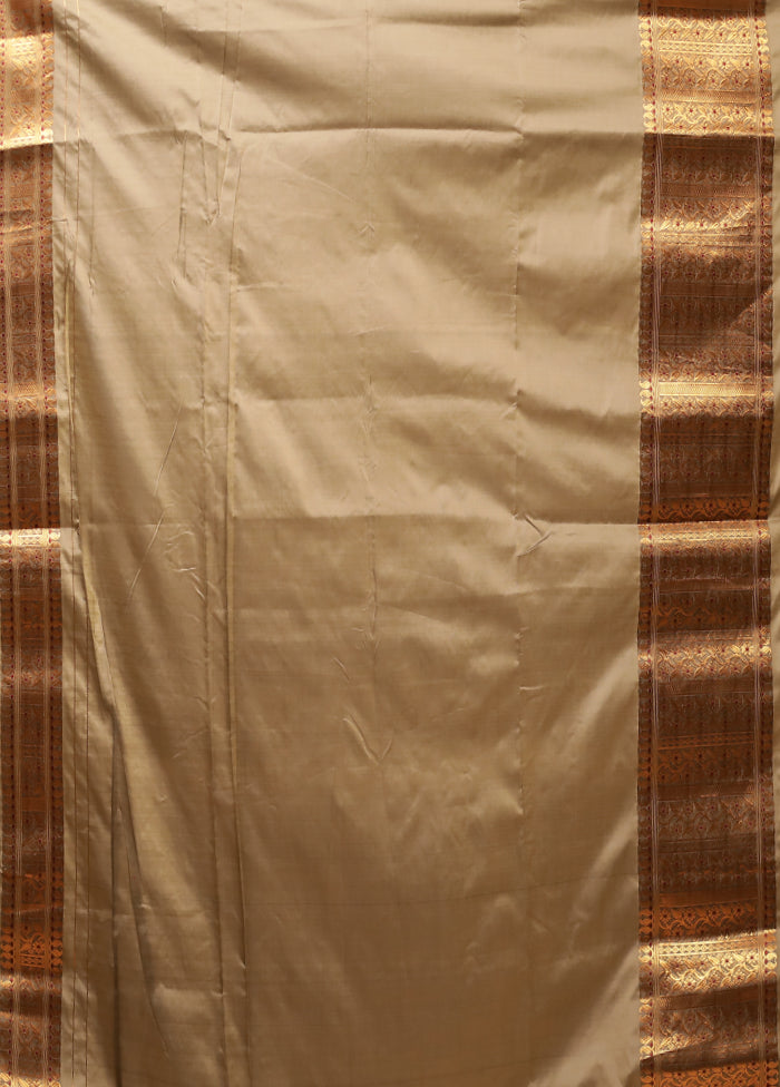 Green Assam Silk Saree With Blouse Piece