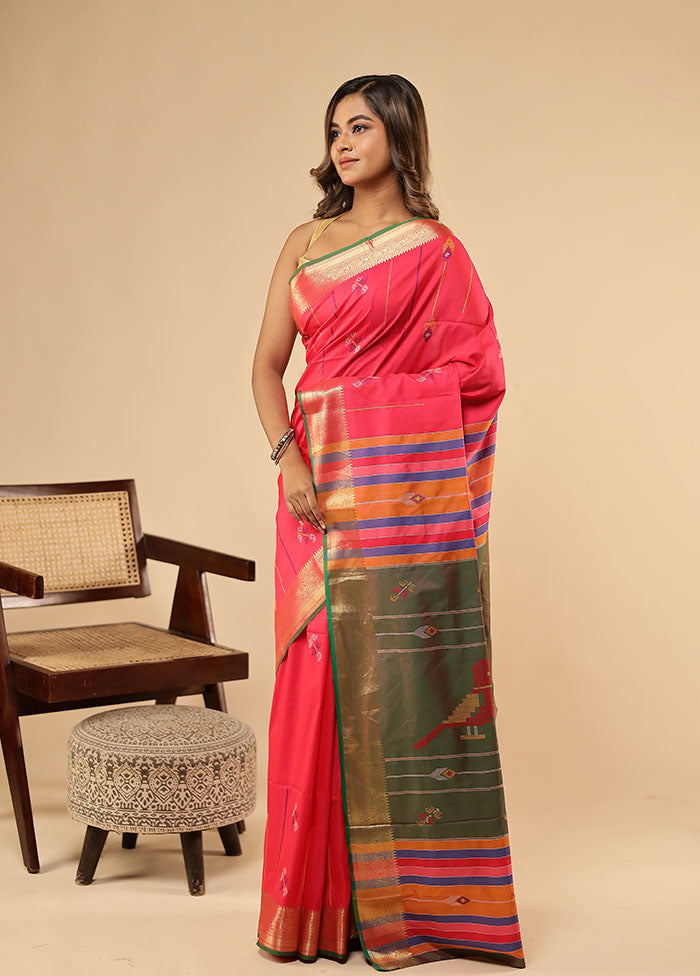 Multicolor Kalakethra Saree With Blouse Piece