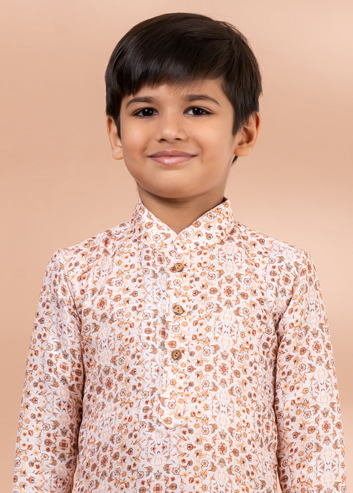 Multicolor Cotton Kurta & Pajama Set