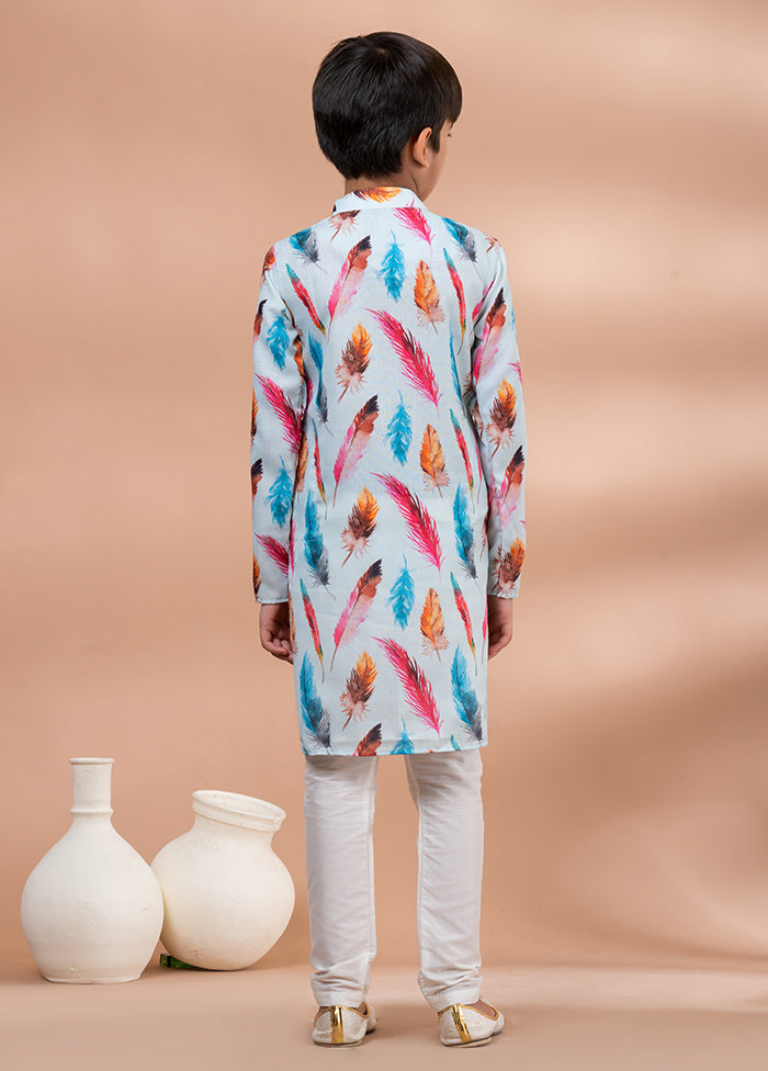 Multicolor Cotton Kurta & Pajama Set
