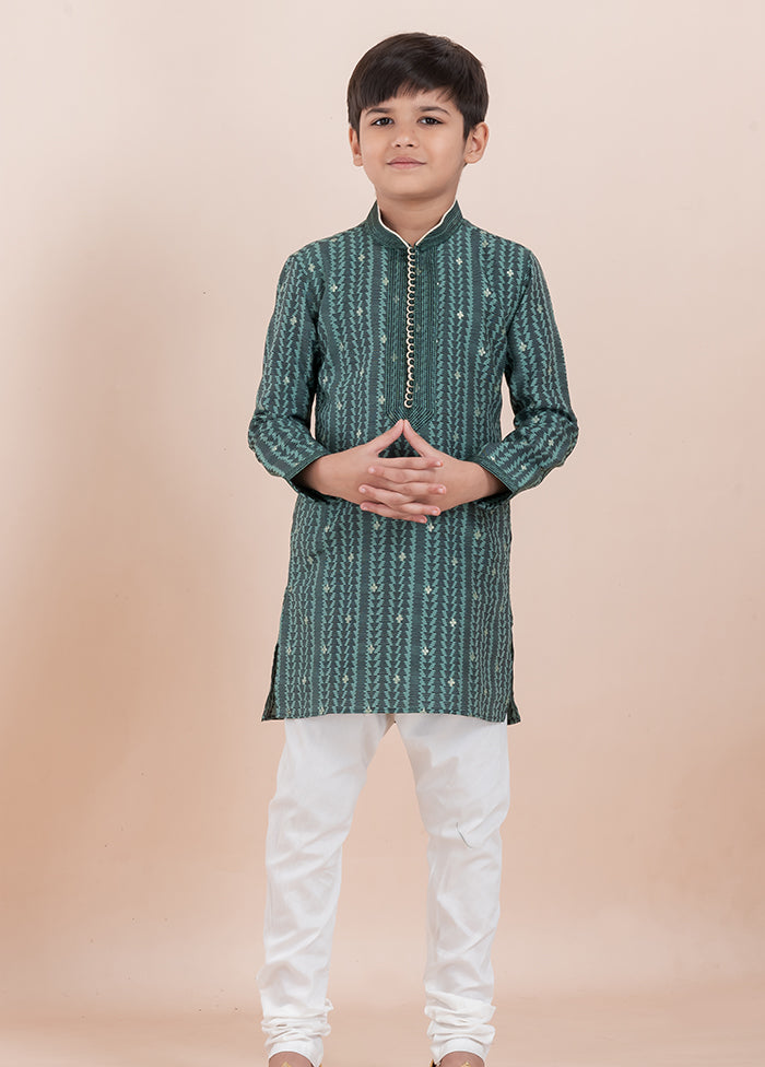 Multicolor Cotton Kurta & Pajama Set