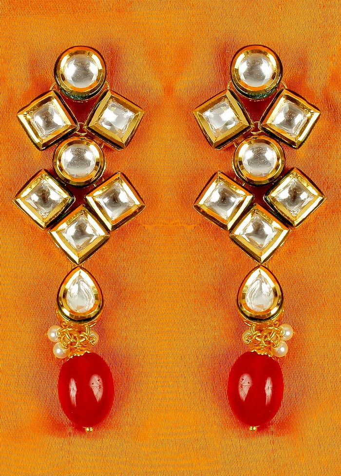 Hand Crafted Base Metal Alloy Gold Plated Kundan Stone Studded Jewellery Sets - Indian Silk House Agencies