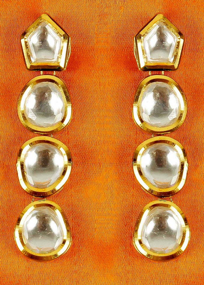 Hand Crafted Base Metal Alloy Gold Plated Kundan Stone Studded Jewellery Sets - Indian Silk House Agencies