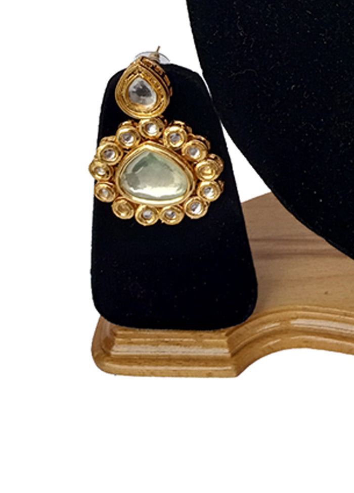 Gold Kundan Jewellery Set With Mangtika - Indian Silk House Agencies