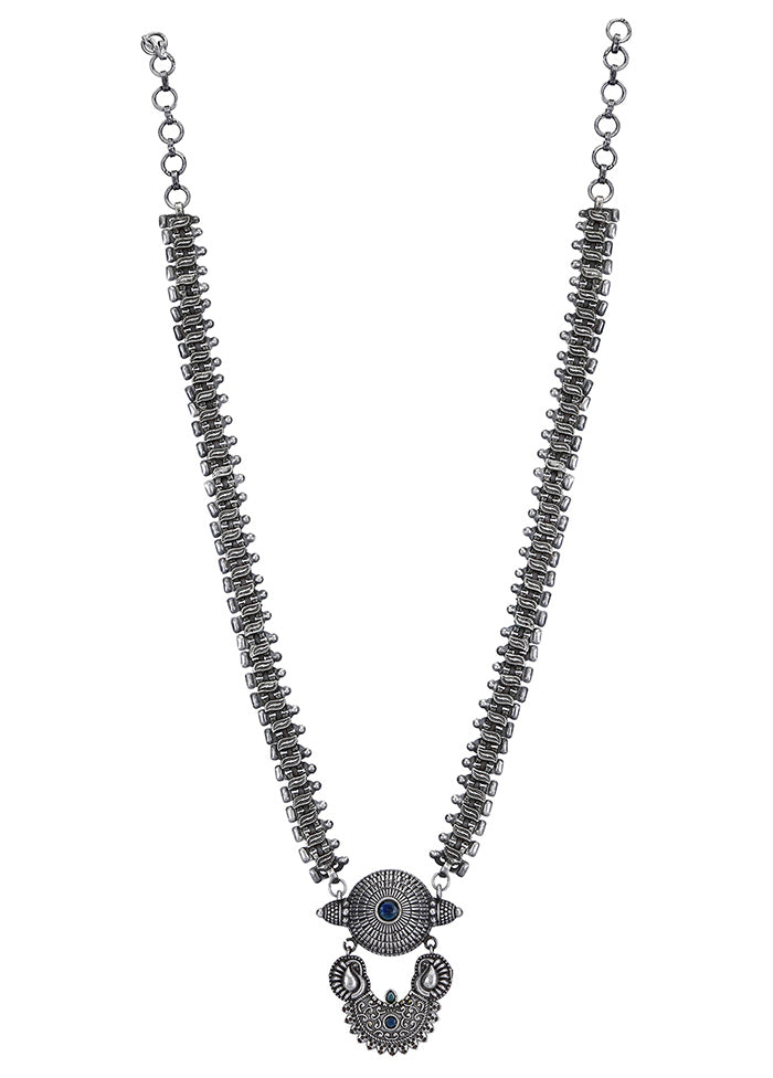 Silver Handcrafted Brass Necklace Set - Indian Silk House Agencies