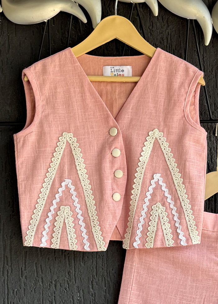 2 Pc Pink Silk Cord set