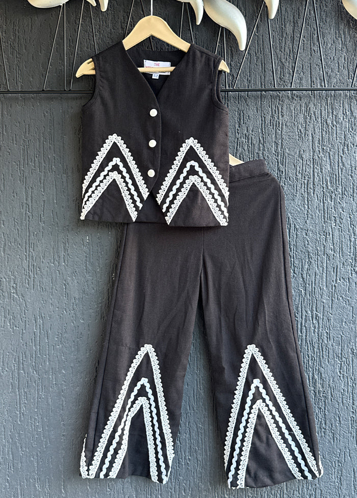 2 Pc Black Silk Cord set