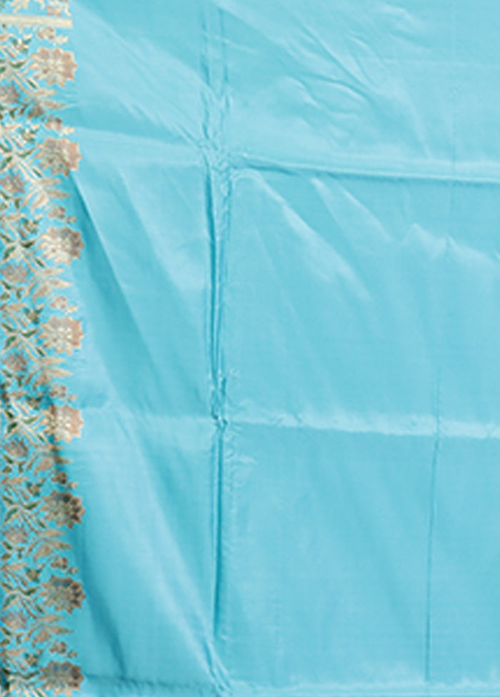 Pink Handloom Banarasi Pure Silk Saree With Blouse Piece