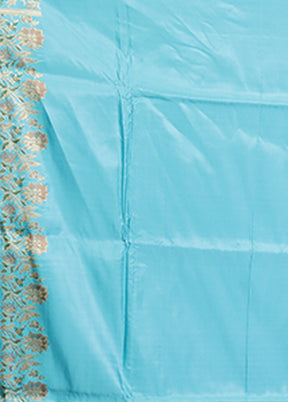 Pink Handloom Banarasi Pure Silk Saree With Blouse Piece