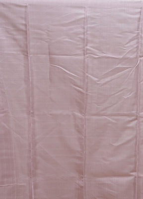 Purple Handloom Tussar Pure Silk Saree With Blouse Piece