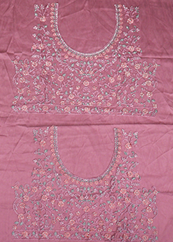 Pink Pure SIlk Dupatta Lehenga Set