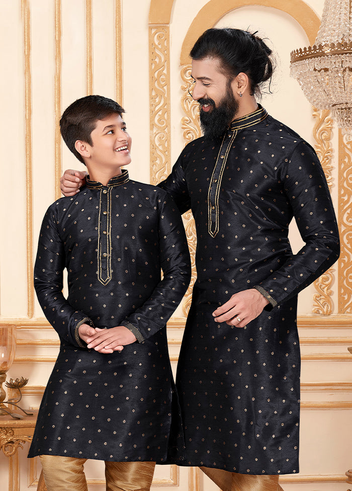 2 PC Multicolor Silk Father And Son Combo