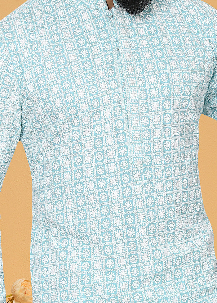 2 PC Multicolor Georgette Father And Son Combo